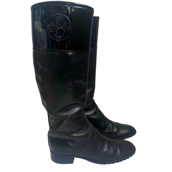 TORY BURCH Leather Tall Knee High Equestrian Riding Boots 8.5 *READ DESCRIPTION* - Picture 1 of 12
